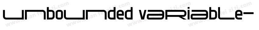 unbounded variable字体转换
